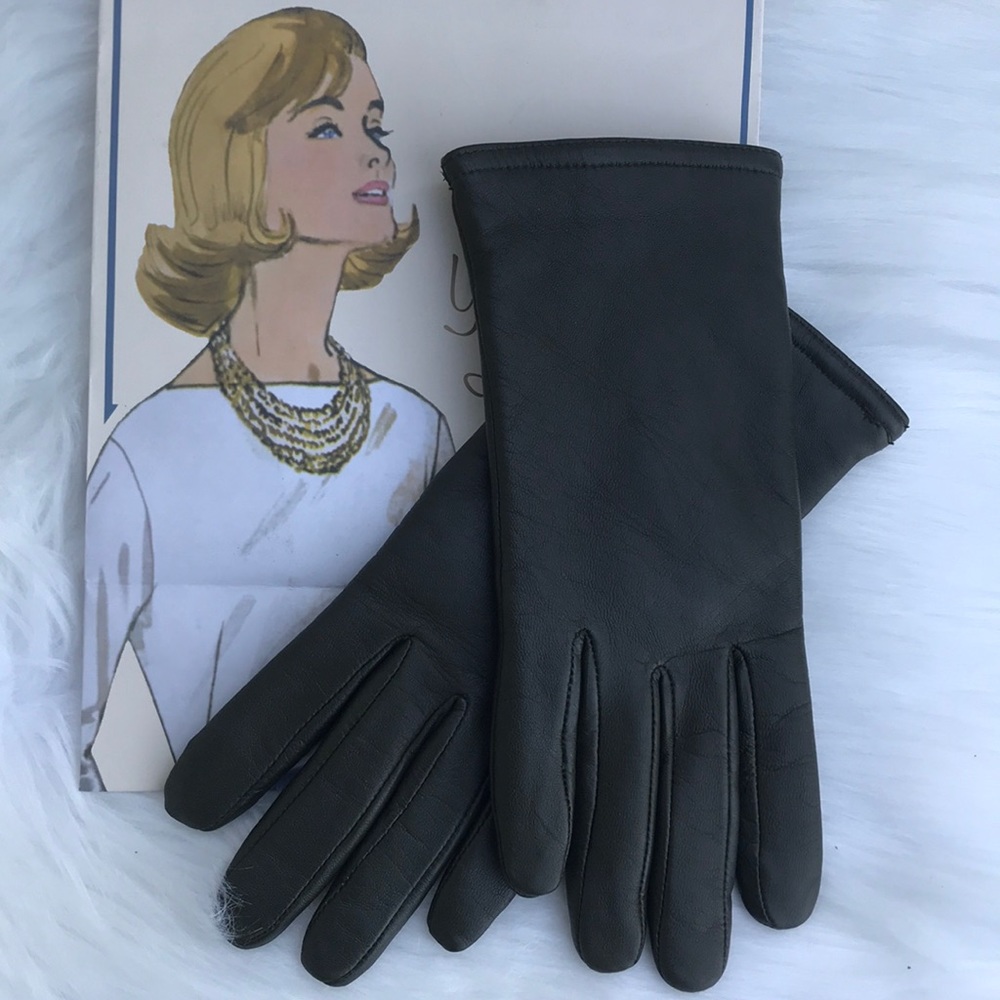 LEATHER GLOVES GREEN